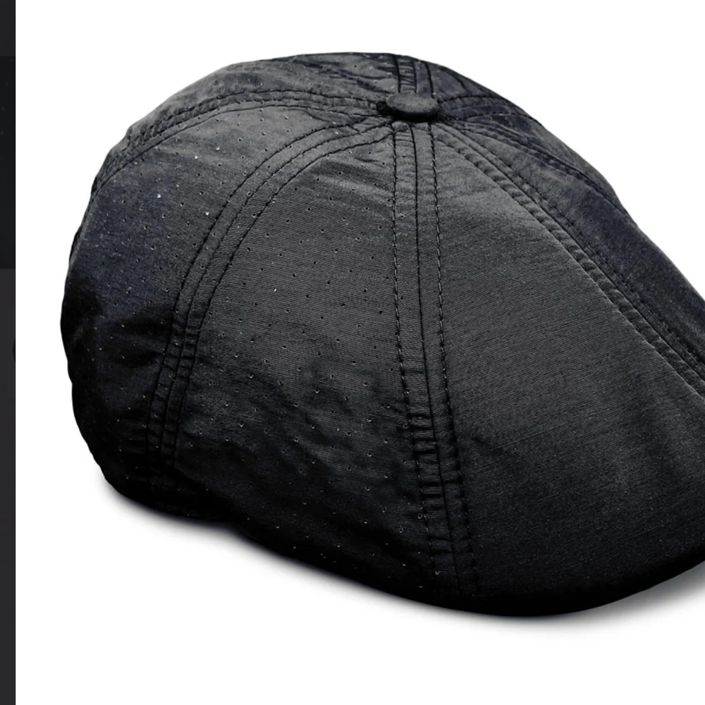 Black Vented Boston Scally Cap NEW